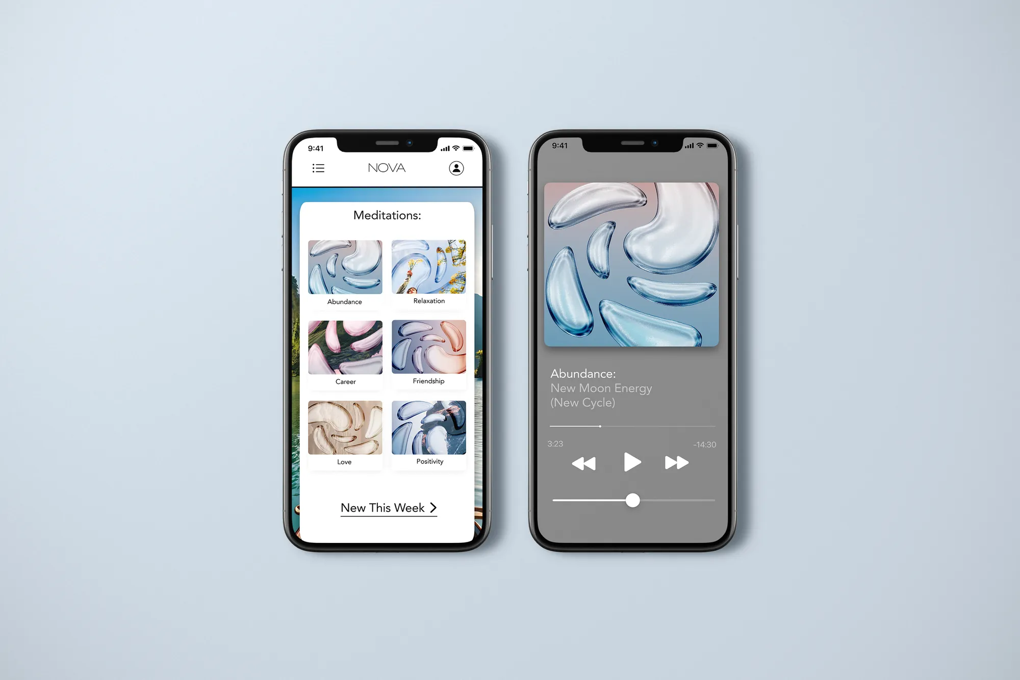 Final meditation screen